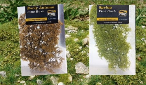 Ammo Mig Vegetationen in den Ausführungen: Spring Fine Bush, Early Autumn Fine Bush